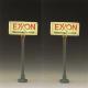 Exxon lighted gas station sign 2-pack