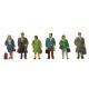 Commuter figures (6 pieces)