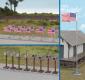 American Flags and Mailboxes