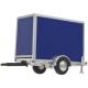 Blue Single Axle Box Trailer