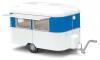 Blue Vendor Travel Trailer