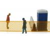 Orange Construction Fencing (four sections)