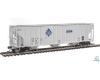 ADM (gray) 58' Evans 4780 cu ft 3-bay covered hopper #10012