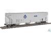 ADM (gray) 58' Evans 4780 cu ft 3-bay covered hopper #10012