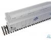 ADM (gray) 58' Evans 4780 cu ft 3-bay covered hopper #10012