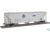 ADM (gray) 58' Evans 4780 cu ft 3-bay covered hopper #10018