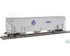 ADM (gray) 58' Evans 4780 cu ft 3-bay covered hopper #10018