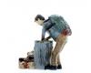 Homeless Hobo Picking Through Trash figure