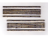 Wood Grade Crossings 2 Sets-Stained For 2-Lane Roads