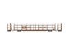 Southern Pacific F89F 89' 8" Auto Rack Flat Car #515082