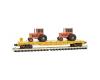 Union Pacific Three Flat Car Pack with Farming Equipment