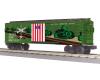 U.S. Army boxcar with blinking LEDs