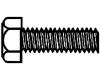 brass machine screw #2-56 x 3/16" hex head (12 pieces)