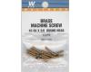Brass Machine Screw #2-56 x 3/8 Round Head 12 pack