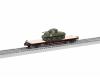 Southern Pacific 40' flatcar #140125 with Sherman Tank