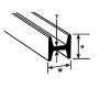 Styrene H Column 1/4" 5 Pieces