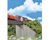 Single-Track Railroad Bridge Concrete Abutments 2-pack kit