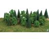 Mixed Trees with flat base (25 pieces)