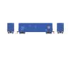 Western Pacific Blue 50' High Cube Double Plug Door Box Car #68110