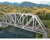 Single-Track Railroad Arched Pratt Truss Bridge