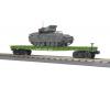 U.S. Army flatcar #8076 with Bradley fighting vehicle