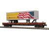 Union Pacific flatcar with 40' trailer