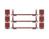TTX 53' Bulkhead Flat Car 3-Pack
