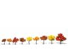 Fall Mix 1-1/4" to 3" Ready-Made Trees 9-Package
