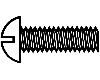 #2-56 x 1/4 Round Head Brass Machine Screw 16-Pack