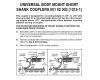 Universal Body Mount Short Shank Couplers 10-Pair