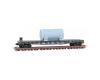 Erie Lackawanna 50' Flat Car, Fishbelly Side #7393 With Load