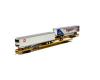 Trailer Train F89F 89' Long Runner #161189 With 2 53' Utility Reefers
