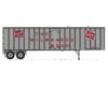 Milwaukee Rd (name/logo) 40' Flexi-Van semi trailer w/crb door #701027