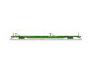 Burlington Northern ACF 89'4" flatcar #635602 with mid & end hitches