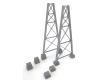 Steel Railroad Bridge Tower Bent 2-Pack