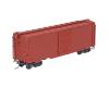 Undecorated Post 1954 Narrow Tab 40' PS-1 Boxcar w/ 8' Youngstown Door