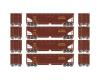 Alaska Railroad 40' offset ballast hopper 4-pack #2