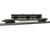 Burlington Northern 52'6" flatcar #612770 with pipe load