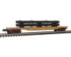 Union Pacific 52'6" flatcar #54519 with pipe load 2-rail