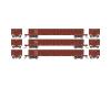 Washington Central 52' mill gondola 3-pack