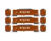 Herzog Thrall High-Side Gondola With Load 3-Pack #1