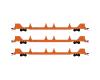 CSX Rail Repair Flat Car 3-Pack