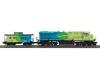 G.E. Evolution ES44AC diesel #2022 & caboose set with ProtoSound 3.0