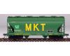 HLMX Ex-MKT ACF 2-Bay Covered Hopper #4154