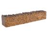 cast resin pulpwood load for 48' inside length bulkhead  flatcar