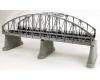 Silver Two-Track Steel Arch Bridge