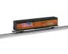BNSF illuminated flag boxcar
