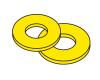 2-56 Brass Washers (5 pieces)