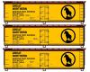 Great Northern / Western Fruit Express 40' wood reefer 3-pack