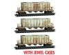 CSX Weathered 3-Pack Grey Rock Train With Jewel Cases